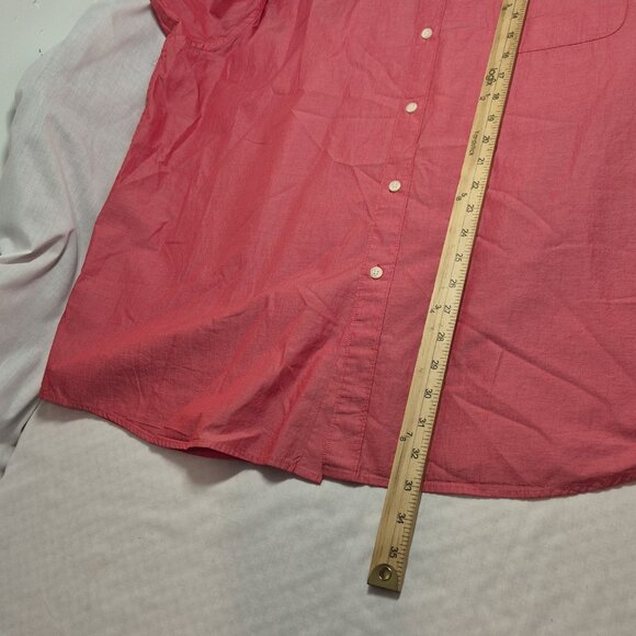 Roundtree & Yorke Men's Heritage Intense Red Collect Shirt Size XXl Cotton  (57) - Picture 9 of 10